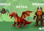 create low poly 3d character for game with rigging and animation